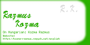 razmus kozma business card